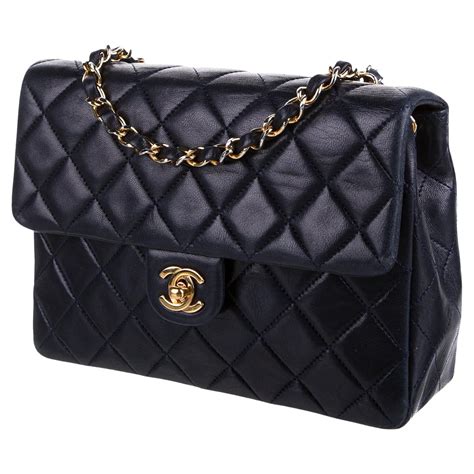 chanel handbags navy blue|vintage navy blue chanel bag.